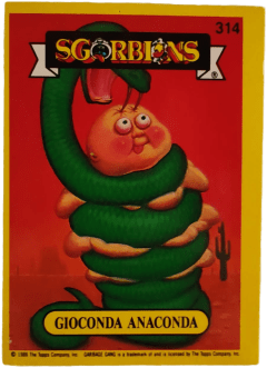 album sticker GIOCONDA ANACONDA, no. 314 — Sgorbions serie 2