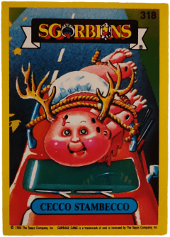 album sticker CECCO STAMBECCO, no. 318 — Sgorbions serie 2