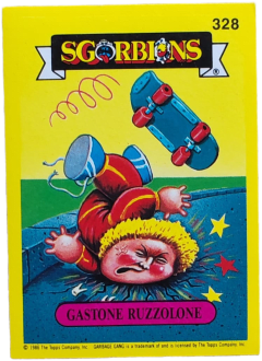album sticker GASTONE RUZZOLONE, no. 328 — Sgorbions serie 2