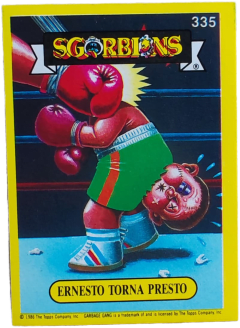 album sticker ERNESTO TORNA PRESTO, no. 335 — Sgorbions serie 2