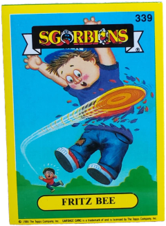 album sticker FRITZ BEE, no. 339 — Sgorbions serie 2