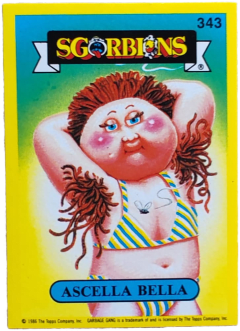 album sticker ASCELLA BELLA, no. 343 — Sgorbions serie 2
