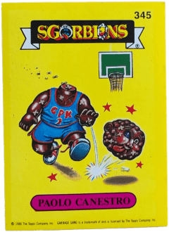 album sticker PAOLO CANESTRO, no. 345 — Sgorbions serie 2