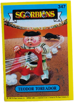 album sticker TEODOR TOREADOR, no. 347 — Sgorbions serie 2