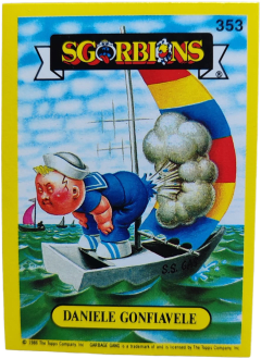 album sticker DANIELE GONFIAVELE, no. 353 — Sgorbions serie 2