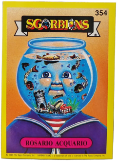 album sticker ROSARIO ACQUARIO, no. 354 — Sgorbions serie 2