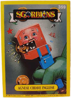 album sticker AGNESE CHIAVE INGLESE, no. 359 — Sgorbions serie 2