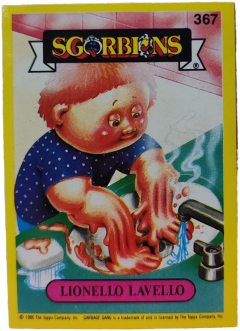 album sticker LIONELLO LAVELLO, no. 367 — Sgorbions serie 2