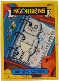 album sticker BRENDA AGENDA, no. 368 — Sgorbions serie 2