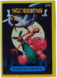 album sticker CONCETTA COSCETTA, no. 379 — Sgorbions serie 2