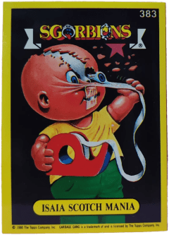 album sticker ISAIA SCOTCH MANIA, no. 383 — Sgorbions serie 2