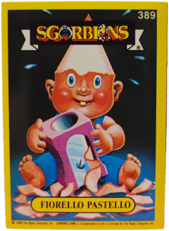 album sticker FIORELLO PASTELLO, no. 389 — Sgorbions serie 2