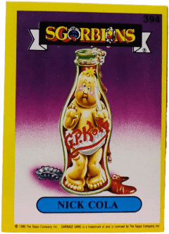 album sticker NICK COLA, no. 394 — Sgorbions serie 2