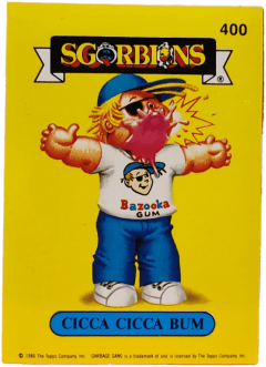 album sticker CICCA CICCA BUM, no. 400 — Sgorbions serie 2