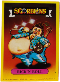 album sticker RICK'N ROLL, no. 401 — Sgorbions serie 2