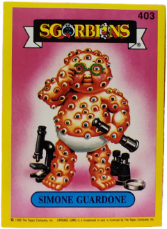 album sticker SIMONE GUARDONE, no. 403 — Sgorbions serie 2