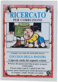 retro RICERCATO PER CORRUZIONE — Sgorbions serie 2