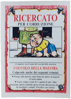 retro RICERCATO PER CORRUZIONE — Sgorbions serie 2