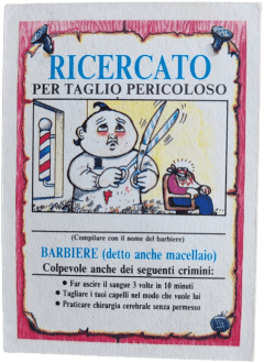 retro RICERCATO PER TAGLIO PERICOLOSO — Sgorbions serie 2
