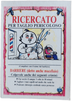 retro RICERCATO PER TAGLIO PERICOLOSO — Sgorbions serie 2