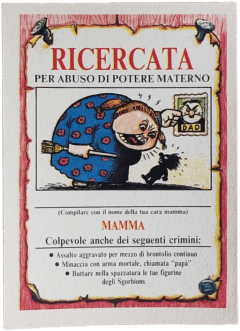 retro RICERCATA PER ABUSO DI POTERE MATERNO — Sgorbions serie 2