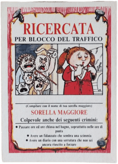 retro RICERCATA PER BLOCCO DEL TRAFFICO — Sgorbions serie 2