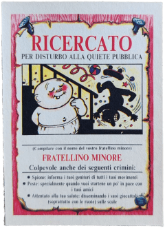 retro RICERCATO PER DISTURBO ALLA QUIETE PUBBLICA — Sgorbions serie 2
