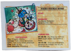 retro PIERO OCCHIO NERO — Sgorbions serie 2