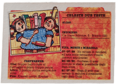 retro CELESTE DUE TESTE — Sgorbions serie 2
