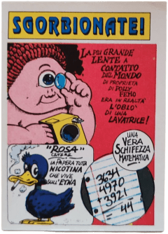 retro LA PIÙ GRANDE LENTE A CONTATTO DEL MONDO — Sgorbions serie 2