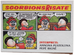 retro ANNONA PUSTOLONA E PEPÈ BIGNÈ — Sgorbions serie 2