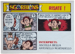 retro ASCELLA BELLA E ANTONELLO MORTADELLO — Sgorbions serie 2