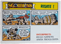 retro HUGO SAPIENS A ANITA TROGRLODITA — Sgorbions serie 2