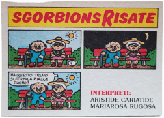 retro ARISTIDE CARIATIDE E MARIAROSA RUGOSA — Sgorbions serie 2