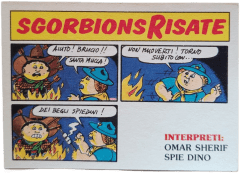 retro OMAR SHERIF E SPIE DINO — Sgorbions serie 2