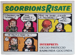retro CICCIO PASTICCIO E RAIMONDA GIOCONDA — Sgorbions serie 2