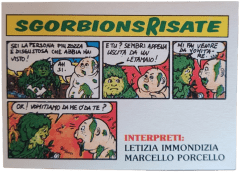 retro LETIZIA IMMONDIZIA E MARCELLO PORCELLO — Sgorbions serie 2