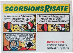 retro ROMEO VIDEO E DONALD QUACK — Sgorbions serie 2