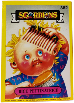 album sticker BICE PETTINATRICE, no. 382 — Sgorbions serie 2