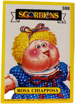 album sticker ROSA CHIAPPOSA, no. 388 — Sgorbions serie 2