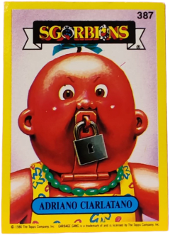 album sticker ADRIANO CIARLATANO, no. 387 — Sgorbions serie 2