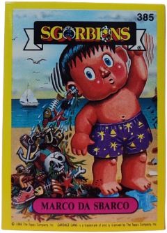 album sticker MARCO DA SBARCO, no. 385 — Sgorbions serie 2