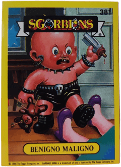 album sticker BENIGNO MALIGNO, no. 381 — Sgorbions serie 2