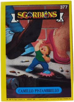 album sticker CAMILLO PISTAMBRILLO, no. 377 — Sgorbions serie 2