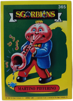 album sticker MARTINO PIFFERINO, no. 365 — Sgorbions serie 2