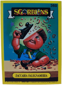 album sticker ZACCARIA FALEGNAMERIA, no. 360 — Sgorbions serie 2