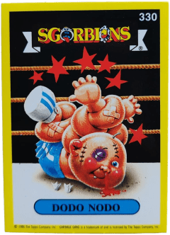 album sticker DODO NODO, no. 330 — Sgorbions serie 2