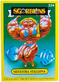 album sticker SILVETRA STALLONA, no. 334 — Sgorbions serie 2