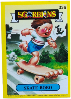 album sticker SKATE BOBO, no. 336 — Sgorbions serie 2