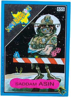 album sticker SADDAM ASIN, no. 655 — Sgorbions serie 3